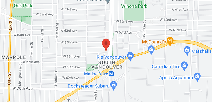 map of 519 W 65TH AVENUE
